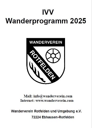 Deckblatt Wandertermine Rotfelden 2025